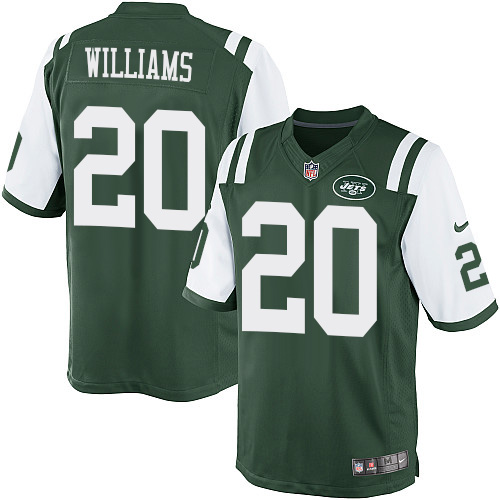 Youth Elite Marcus Williams Nike Jersey Green Home - #20 NFL New York Jets